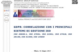 3.1 GDPR ISO27001 ISO22301 ISO20000-1